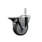 Service Caster 4 Inch Gray Polyurethane Wheel Swivel 58 Inch Threaded Stem Caster with Brake SCC SCC-TS20S414-PPUB-PLB-58212 - alternate 1